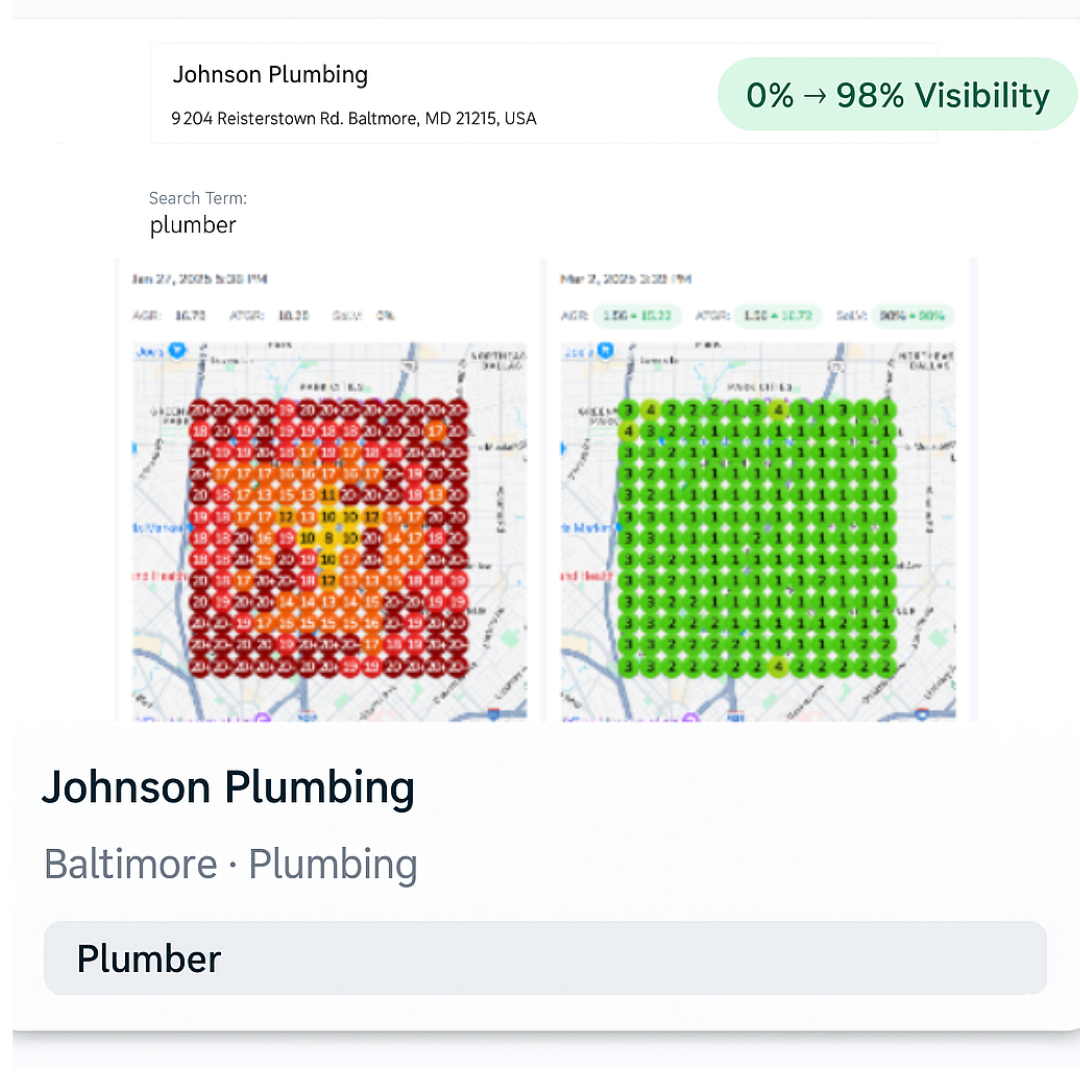 Johnson Plumbing Local SEO Visibility Improvement